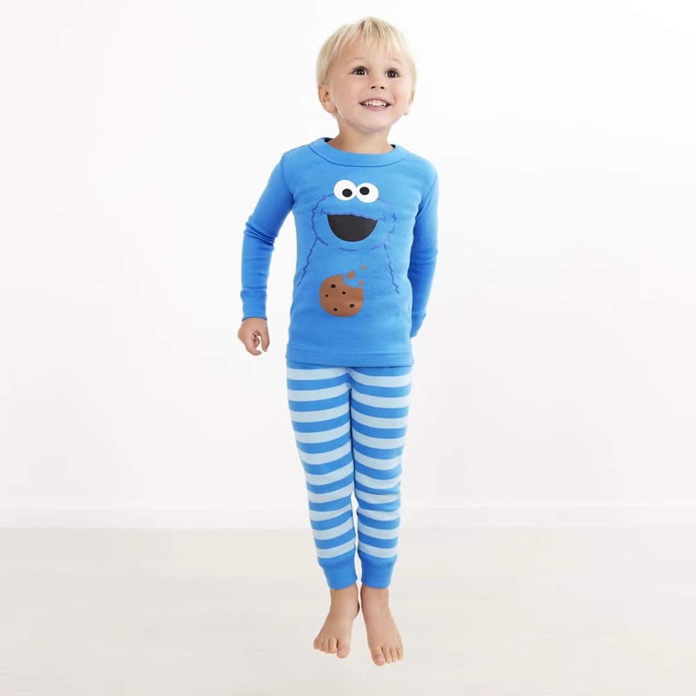 Hanna Andersson Sesame Street Cookie Monster Pajamas